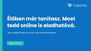 Élőben már tanítasz. Most tedd online eladhatóvá.